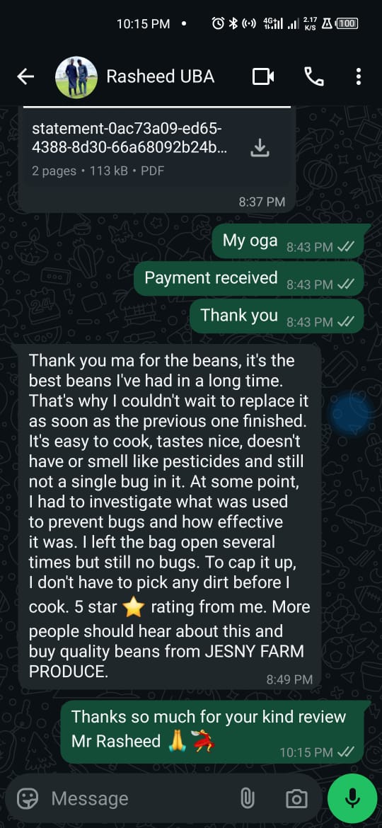 WhatsApp testimonial 2