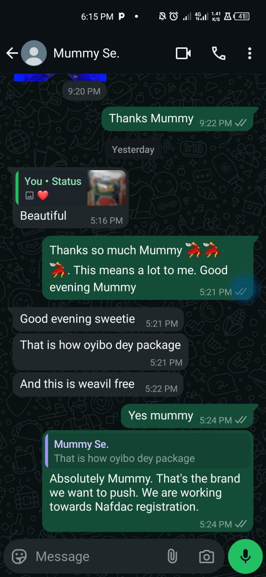 WhatsApp testimonial 4