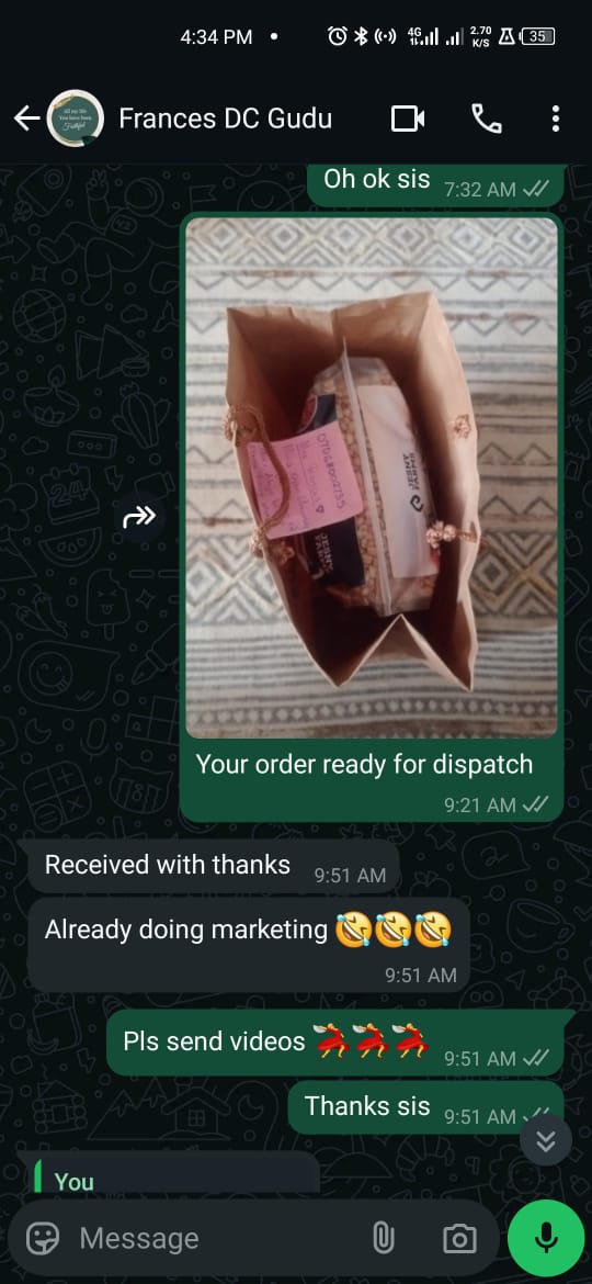 WhatsApp testimonial 6